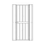 DODATKI ZA KOVINSKE HIŠKE GLOBEL KOMPLET VRAT 1 ANTRACIT 178 X 67 CM (HD178E) - slika 8